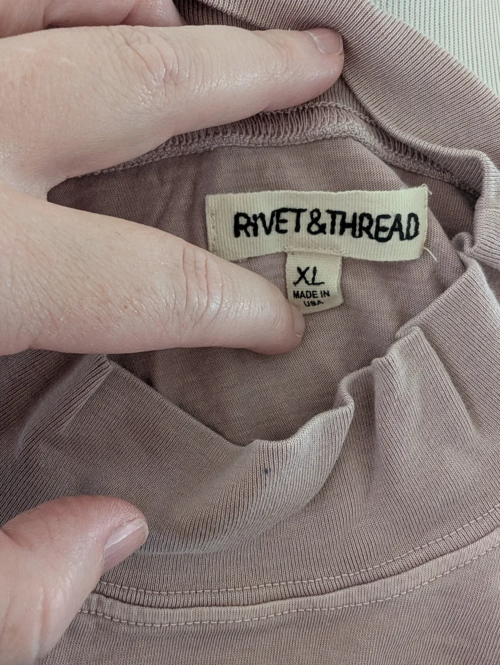 Rivet & Thread Mock neck Top - Picture 2 of 10